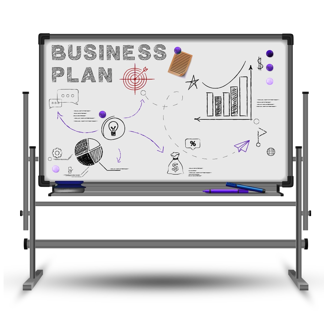A creative team brainstorming and implementing digital marketing strategies using laptops, charts, and social media icons.