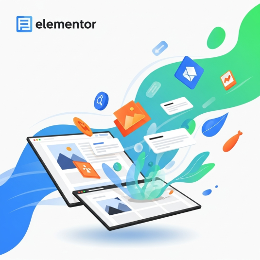 واجهة محرر Elementor لتصميم صفحات ووردبريس بطريقة السحب والإفلات